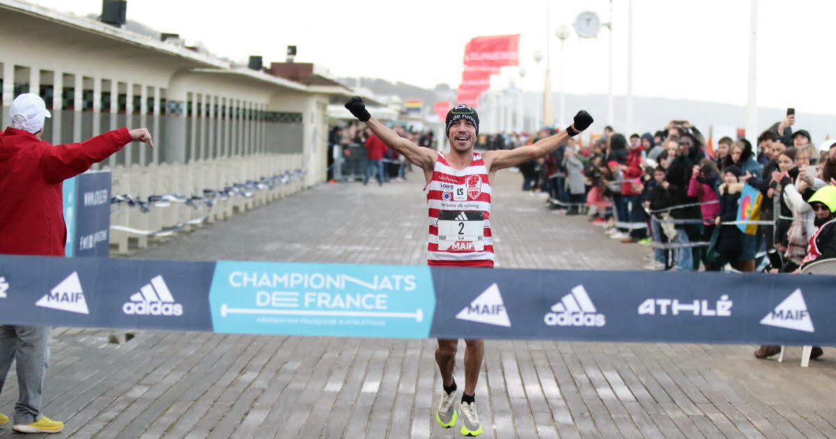 athletisme vainqueur des championnats de france de marathon a deauville alaa hrioued a brule les planches
