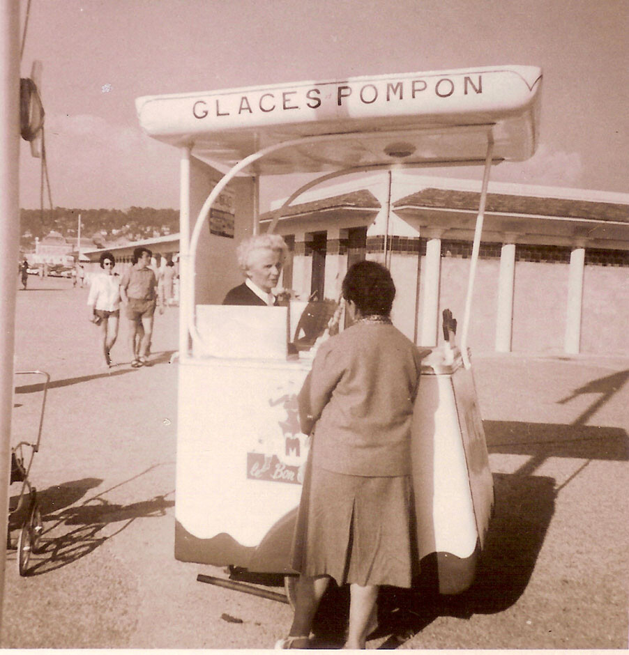Les Glaces Pompon, dans les années 1970.